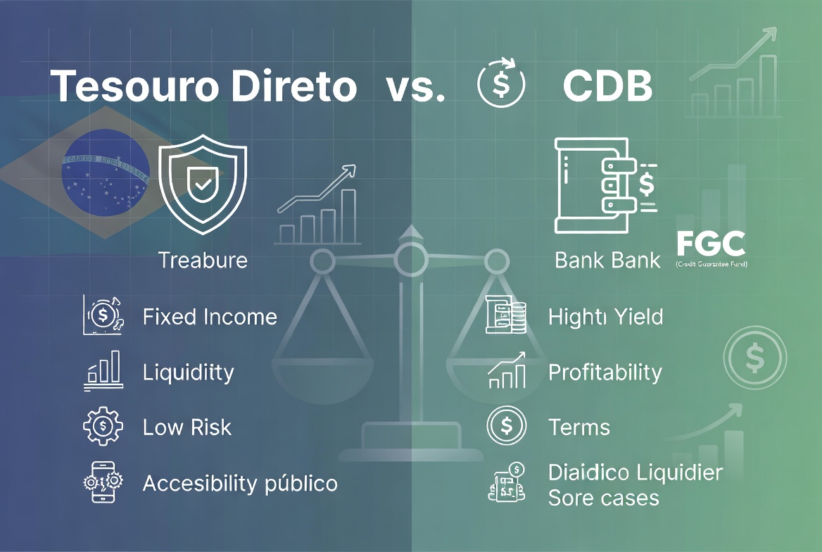Investimento em Renda Fixa: Tesouro Direto ou CDB? Guia Completo para Sua Escolha